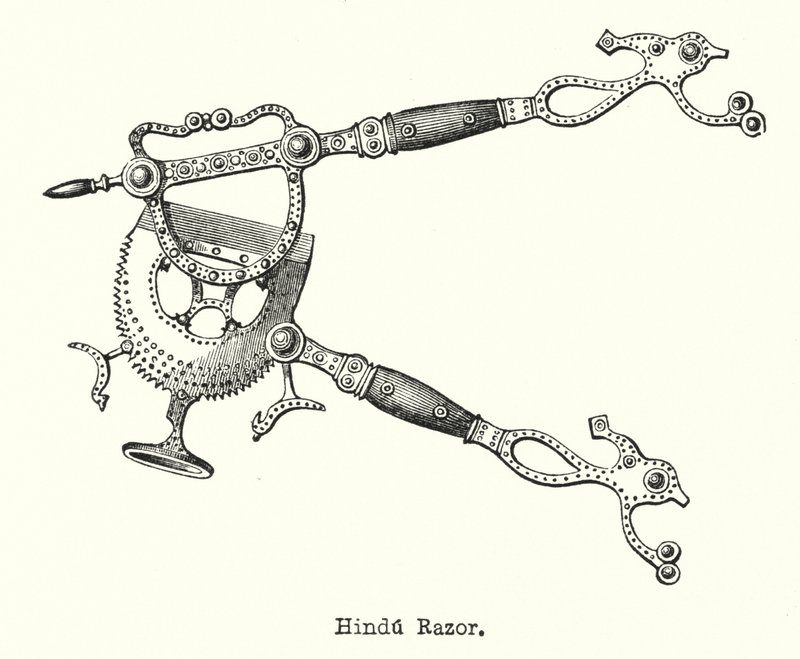 Navalha Hindu (gravura) de European School