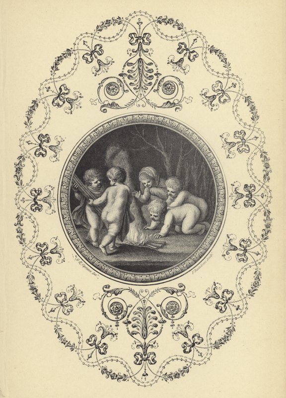 Ilustração do Livro de Ornamentos de Michael Angelo Pergolesi (gravura) de European School