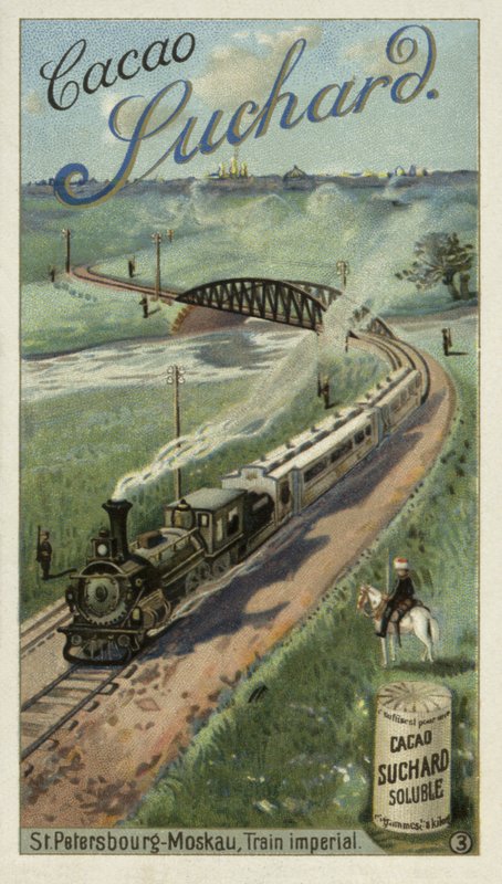 Trem imperial viajando entre São Petersburgo e Moscou, Rússia de European School