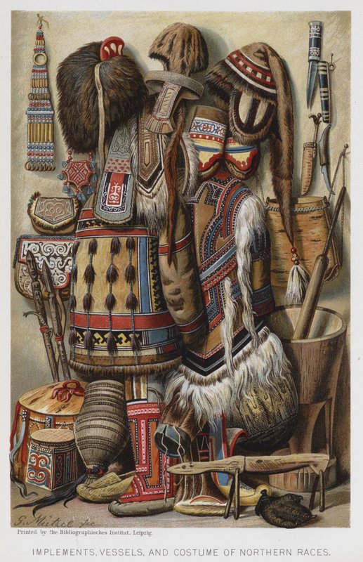 Implementos, Embarcações e Fantasias das Raças do Norte (chromolitho) de European School