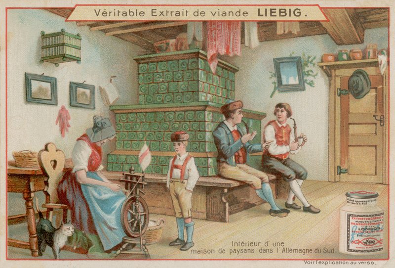 Dentro de uma casa de camponeses no sul da Alemanha de European School