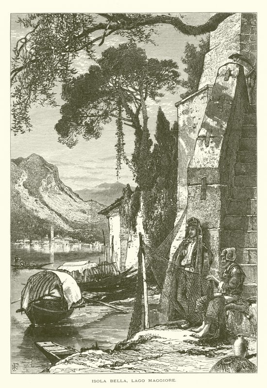 Isola Bella, Lago Maggiore (gravura) de European School