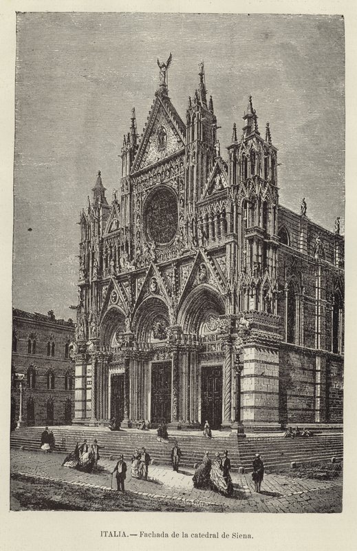 Itália - Fachada da Catedral de Siena de European School