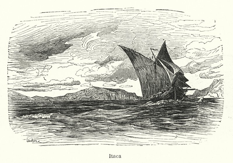 Ithaca, Grécia Antiga (litho) de European School