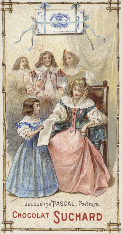 Jacqueline Pascal, poeta francesa, quando criança de European School