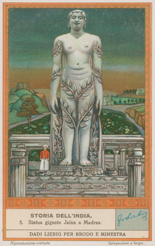 Estátua Jain em Madras (Chennai) de European School