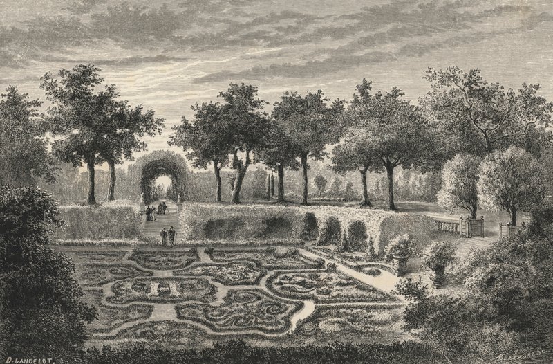Jardins Brodes Des Tuileries Sous Henri IV (gravura) de European School