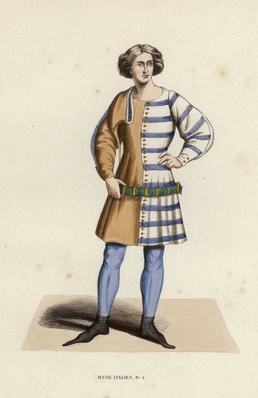Jeune Italien (gravação a cores) de European School
