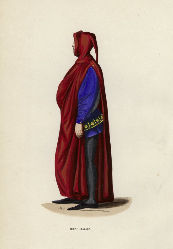 Jeune Italien (gravação a cores) de European School