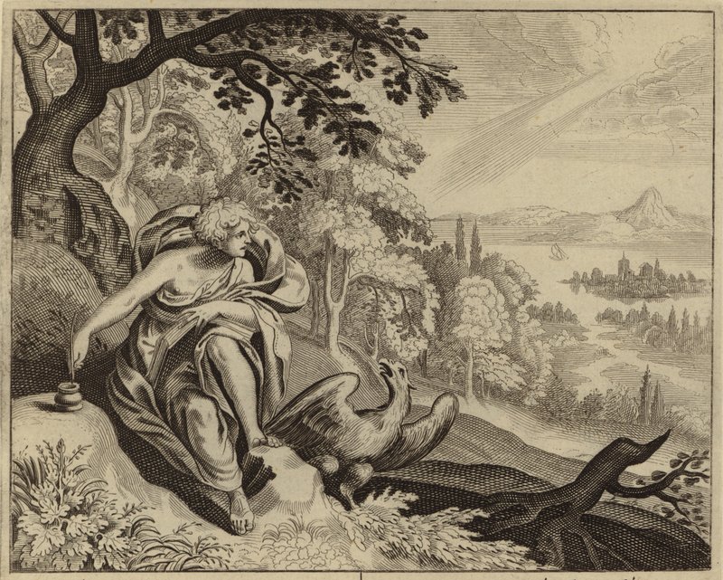 João, o Evangelista (gravura) de European School