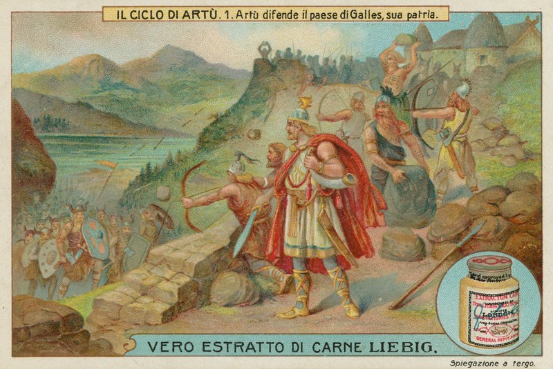 Rei Arthur defende sua terra natal do País de Gales de European School