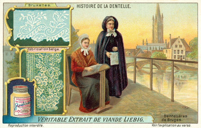 Cromolitho de Bruges (cromolitho) de European School
