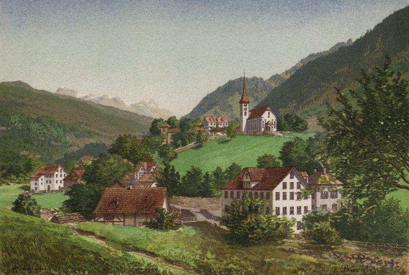 Lago Lucerna: Ladrão (cor litho) de European School
