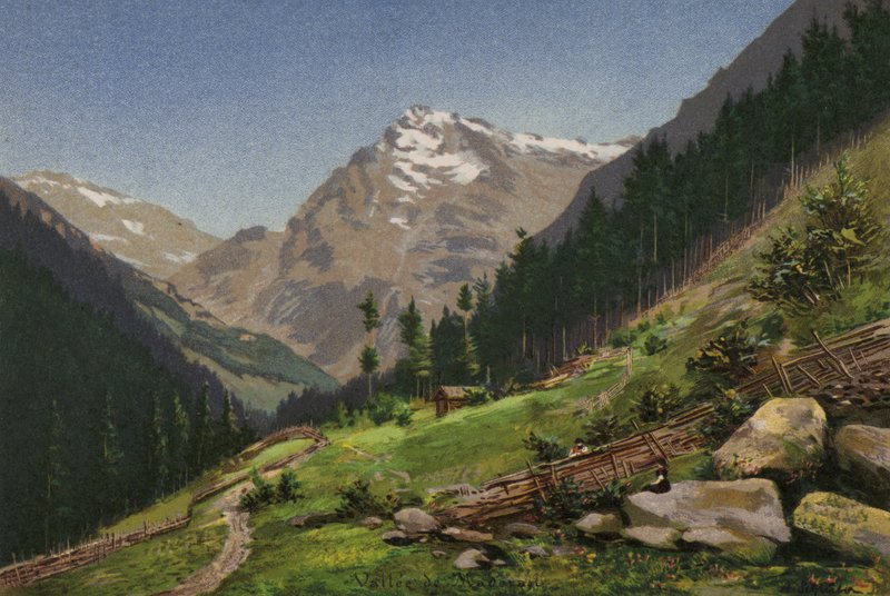 Lago Lucerna: Maderanerthal (cor litho) de European School