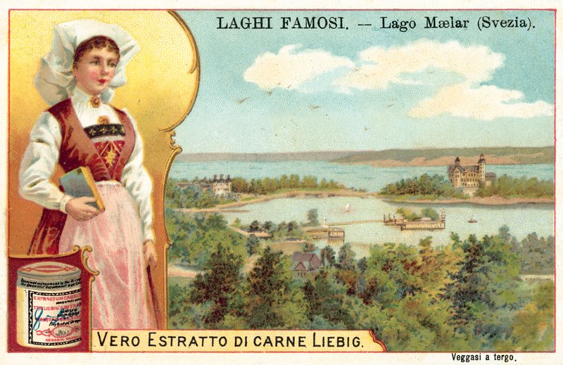 Lago Malar, Suécia (chromolitho) de European School