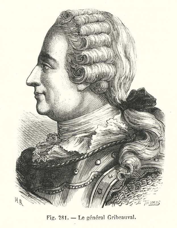 Le general Gribeauval (gravura) de European School