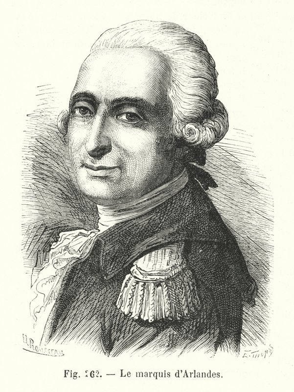 O Marquês de Arlandes (gravura) de European School