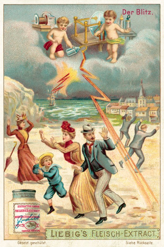 Relâmpago (chromolitho) de European School