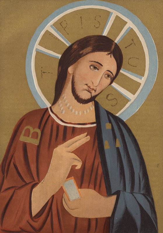 Imagem de Jesus Cristo: Das Catacumbas de Santa Agnese (cromolitho) de European School