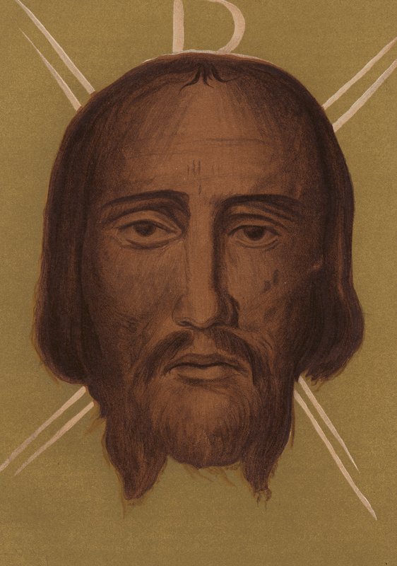 Imagem de Jesus Cristo: Da Igreja de São Silvestro, Roma (cromolitografia) de European School