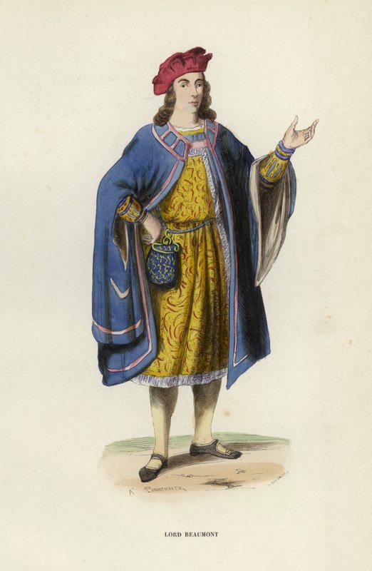 Lord Beaumont (gravura colorida) de European School