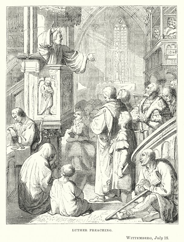 Lutero pregando, Wittemberg, 18 de julho de European School