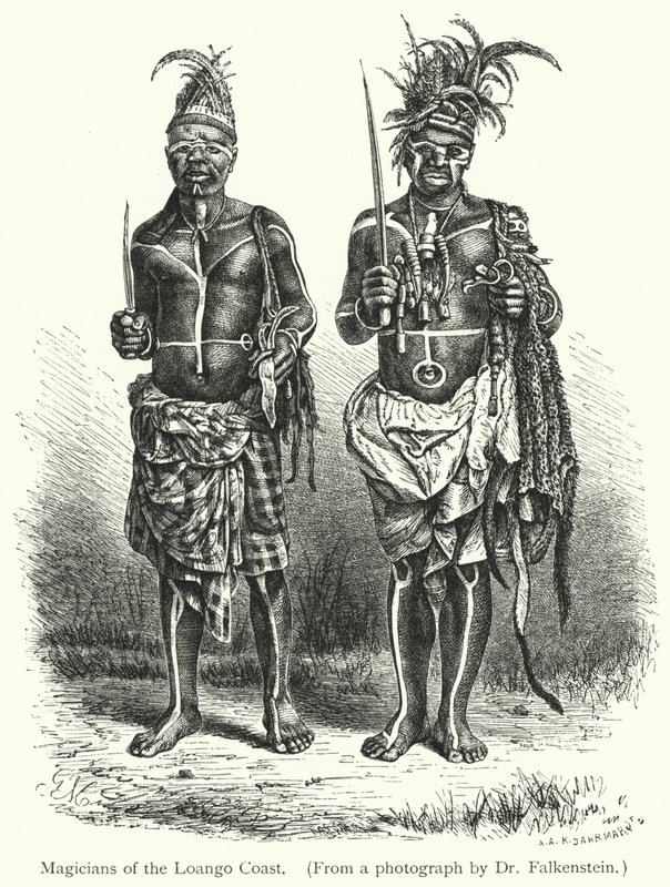 Magos da Costa do Loango (gravura) de European School