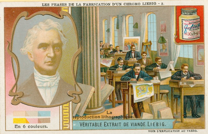 Fazendo um Chromolithograph Liebig de European School