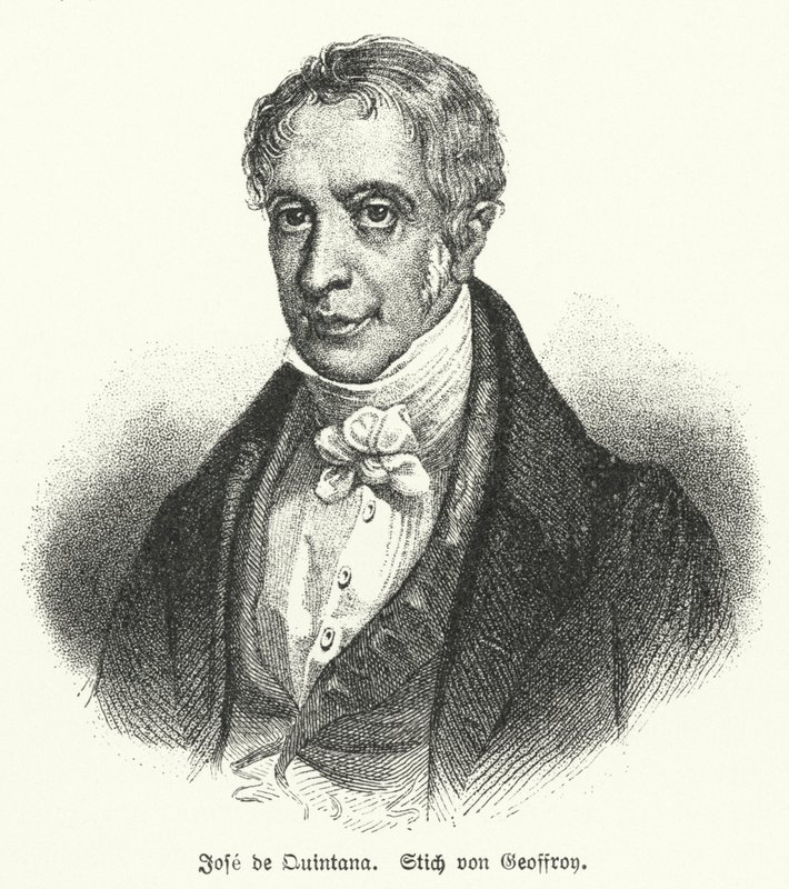 Manuel Jose Quintana, poeta espanhol (litho) de European School