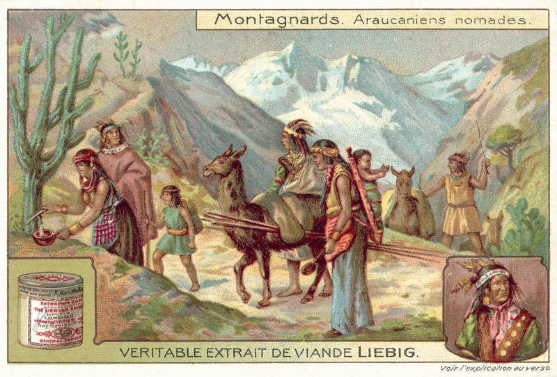 Mapuche nômades (chromolitho) de European School