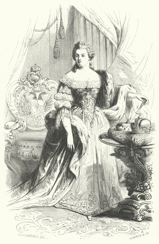 Maria Teresa da Áustria, Santa Imperatriz Romana (gravura) de European School