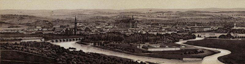 Metz: Vista geral (litho) de European School
