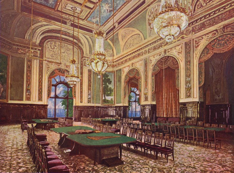 Monte-Carlo, La Nouvelle Salle (litografia a cores) de European School