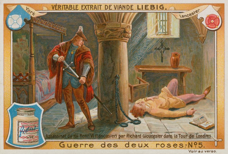 Homicídio do Rei Henrique VI (chromolitho) de European School
