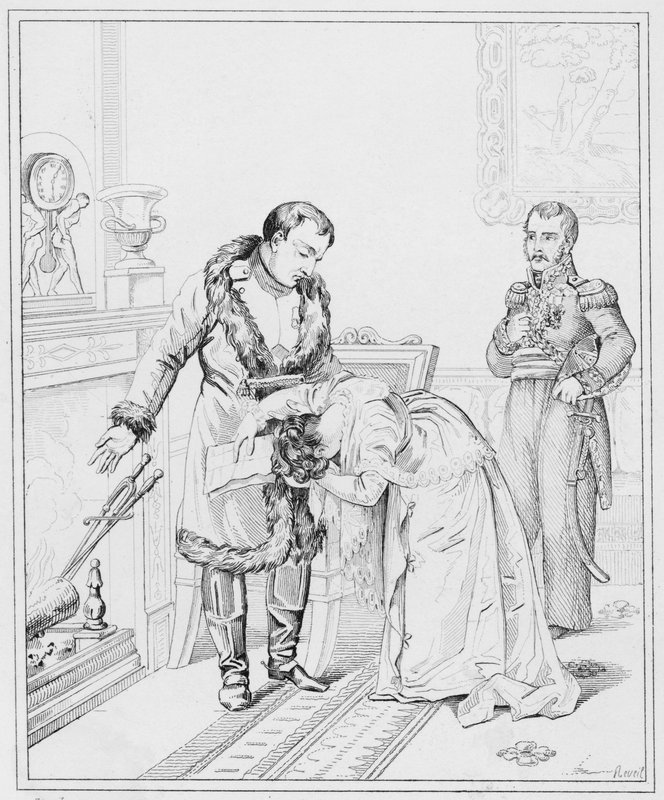 Napoleão: Clemence de lEmpereur, The Emperors Clemency (gravura) de European School