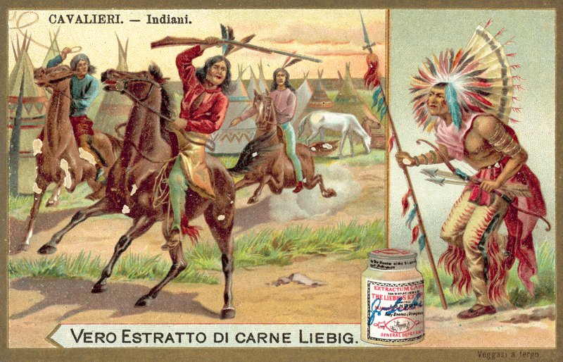Índios norte-americanos (chromolitho) de European School