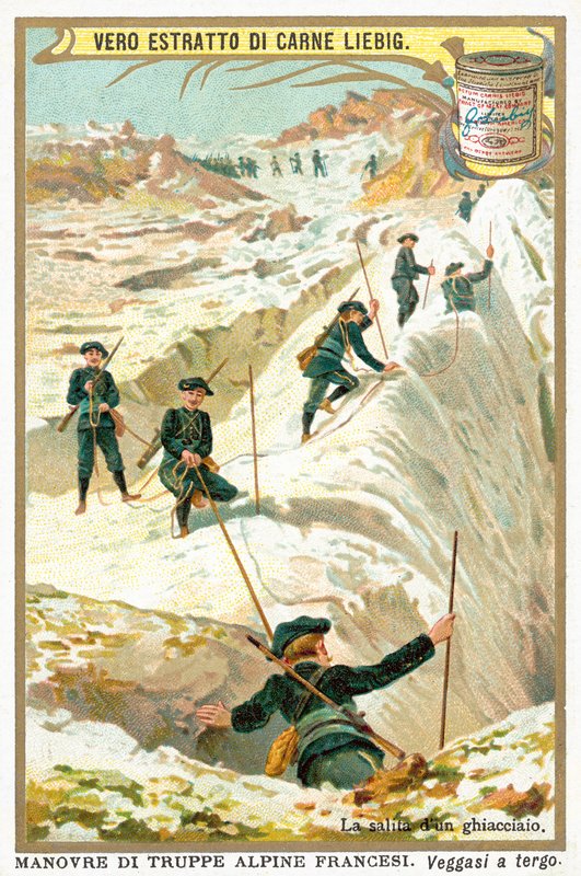 Sobre um glaciar (cromolitho) de European School