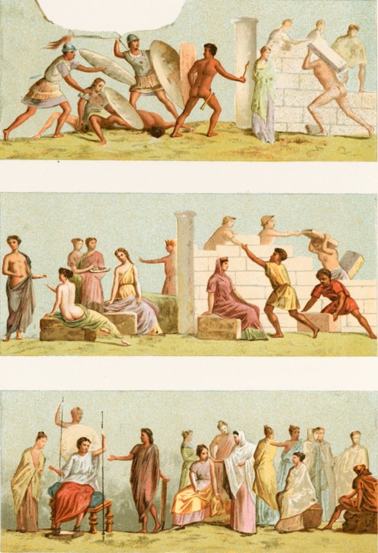Pinturas do túmulo de Statilius Taurus de European School