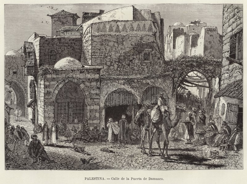 Palestina, rua do portão de Damasco de European School