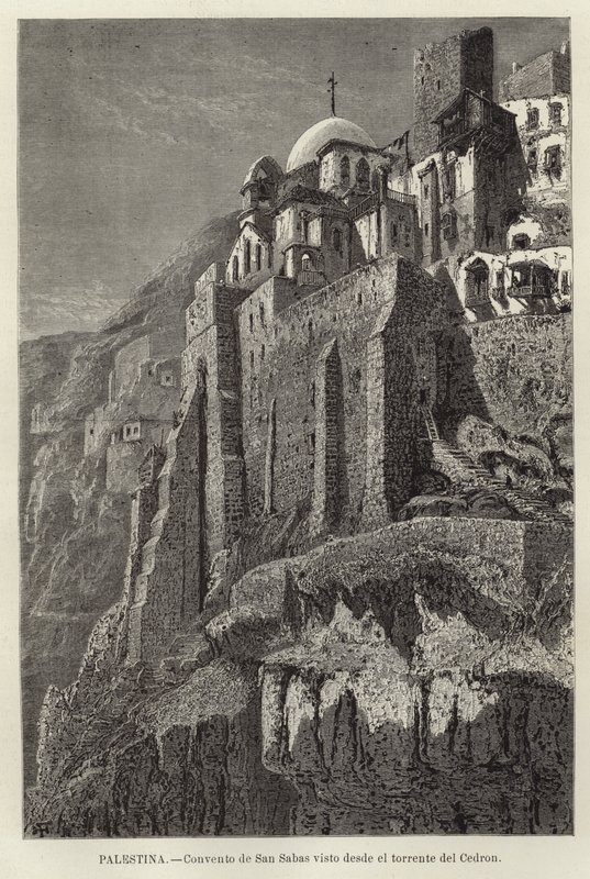 Palestina, Convento de San Sabas visto da torrente de Cedron de European School