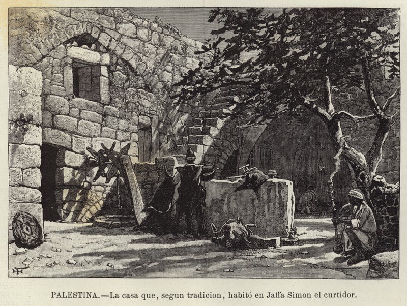 Palestina, A casa que, segundo a tradição, eu habito em Jaffa Simon, o curtidor de European School