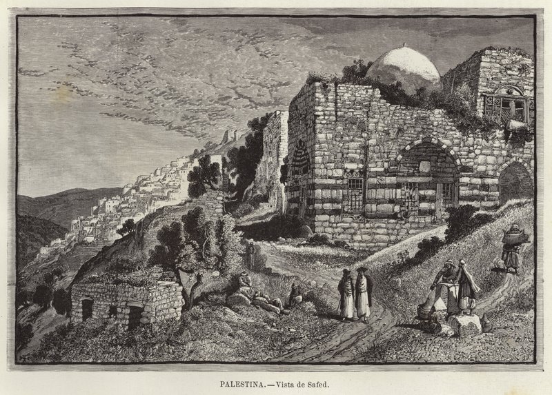 Palestina, vista Safed de European School