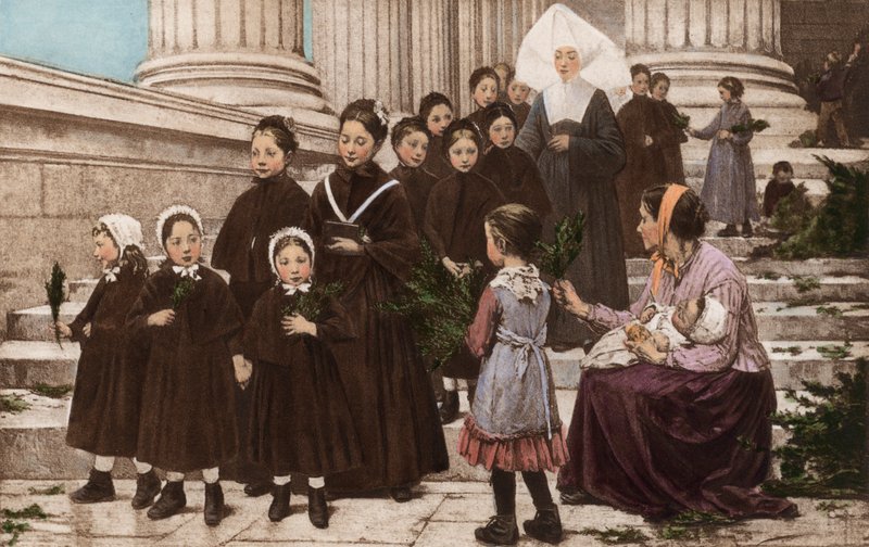 Domingo de Ramos (fotogravura a cores) de European School