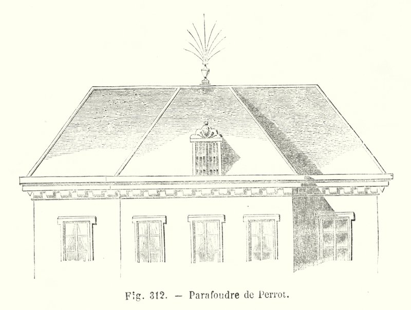 Para-raios Perrot (gravura) de European School
