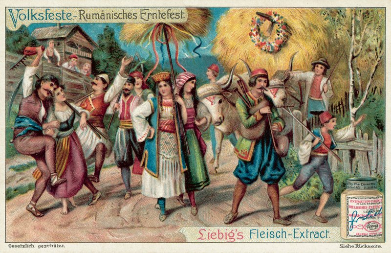 Celebrações de Pentecostes na Roménia (chromolitho) de European School