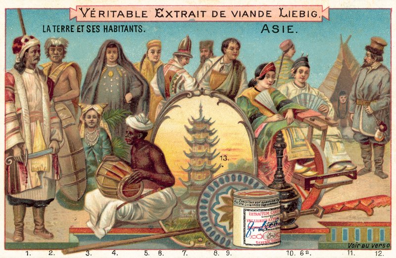 Povos da Ásia (chromolitho) de European School
