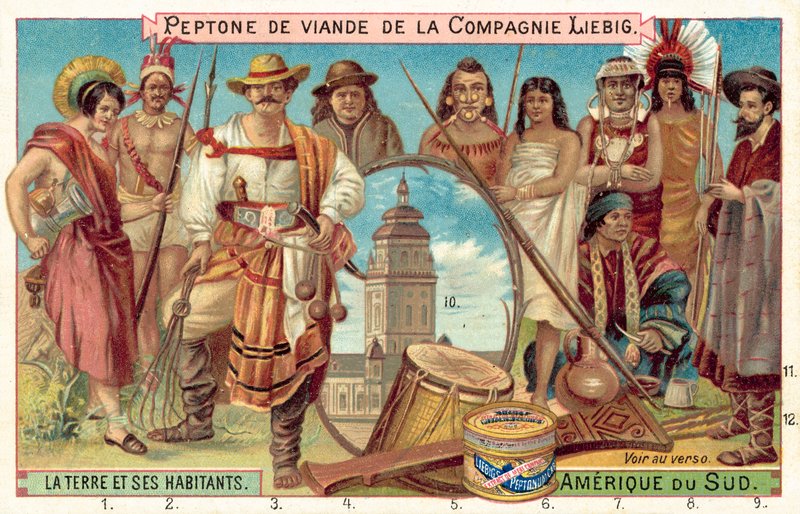 Povos da América do Sul (chromolitho) de European School