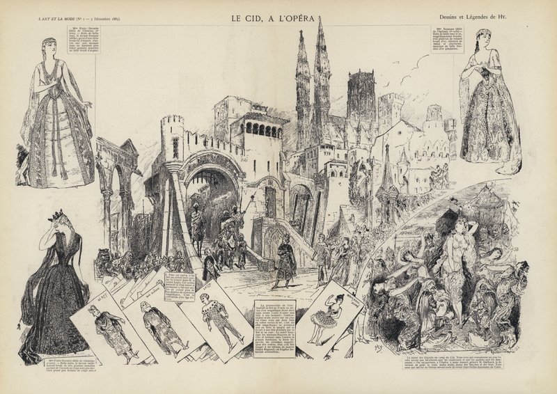 Apresentação da ópera Le Cid, de Jules Massenet, na Ópera de Paris de European School