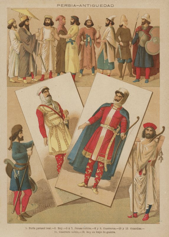 Pérsia, Antiguidade (cor litho) de European School