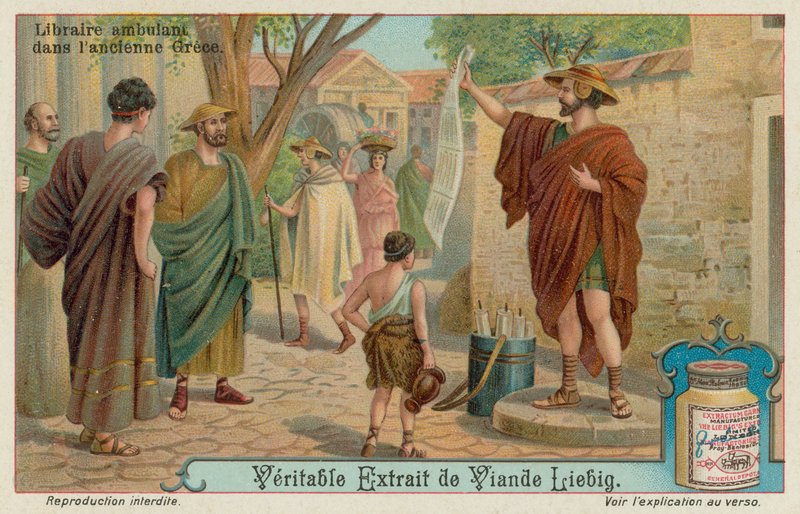 Livraria portátil na Grécia antiga de European School